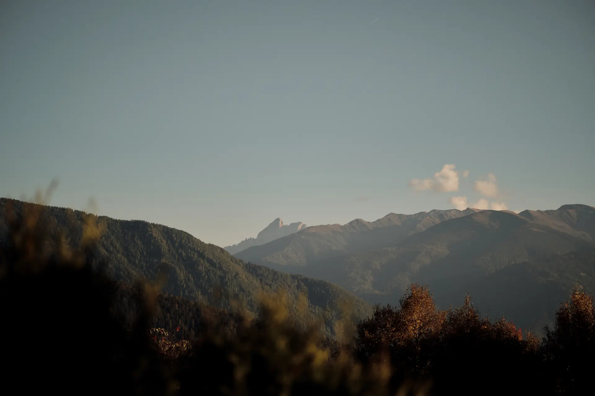 Hiking in Meransen with Dolomite panorama